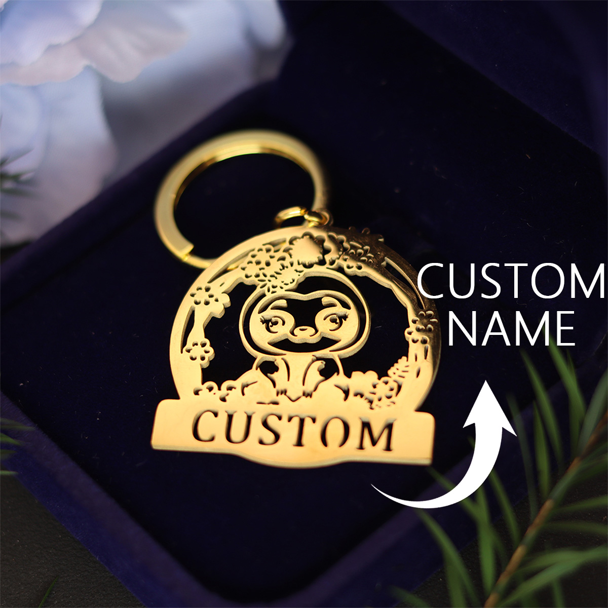 Men'S Fashion Gold Chain - QIAMNI Cute Penguin Keychain Lovely Animal