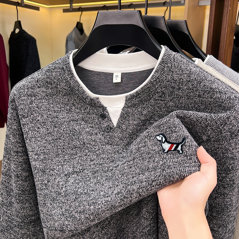 Mens Fashion Wear - Fashion Trend Solid Color Men's Fake