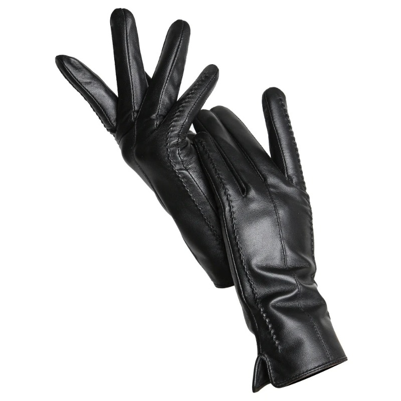 Driving Gloves Leather - Women's Sheepskin Gloves Winter Warm Plus