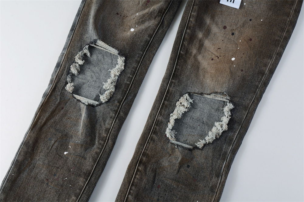 Men Fashion American Jeans Hig - Skinny Jeans Ripped review and price