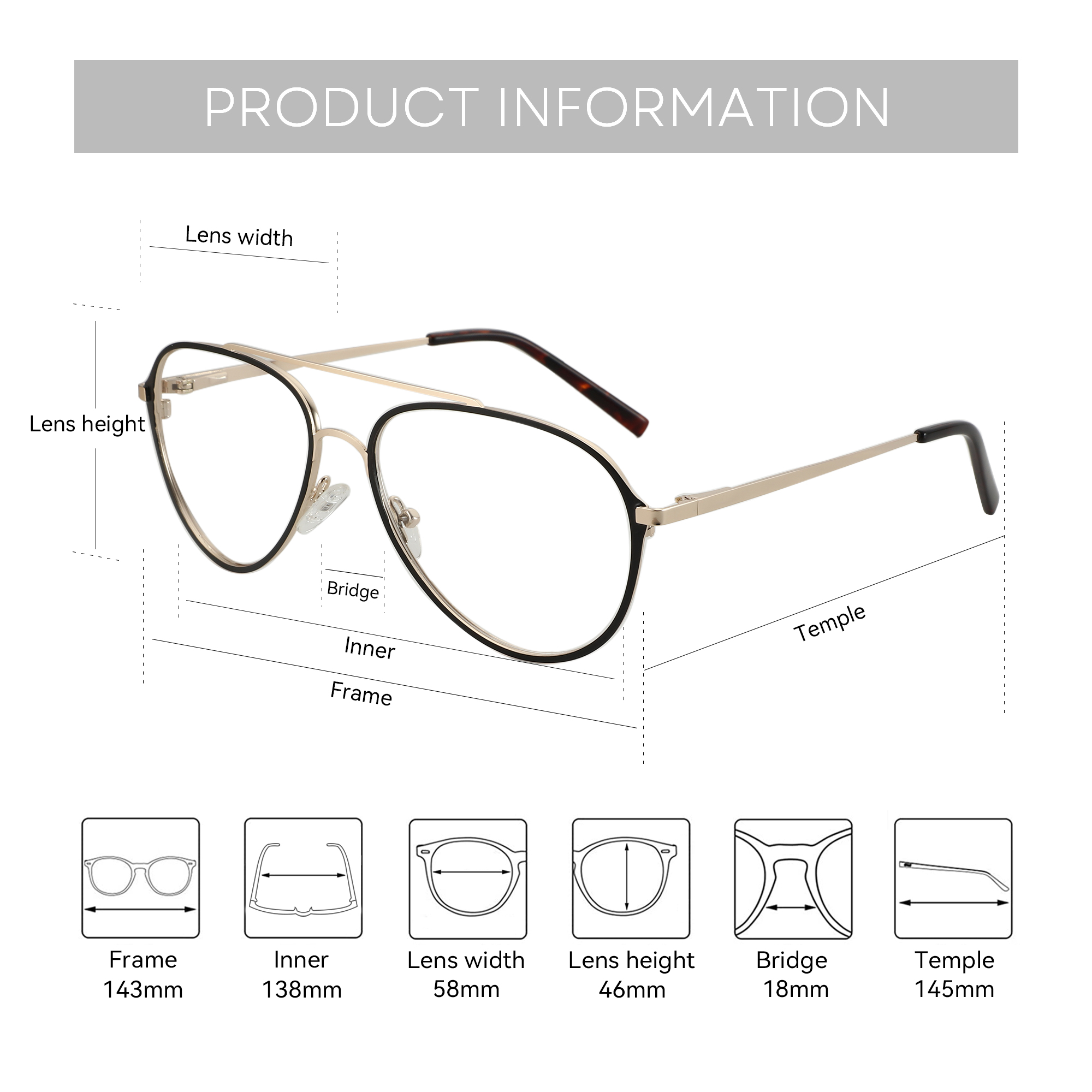 ZENOTTIC New Fashion Pilot Opt - Men'S Fashion Non Prescription Glasses review and price