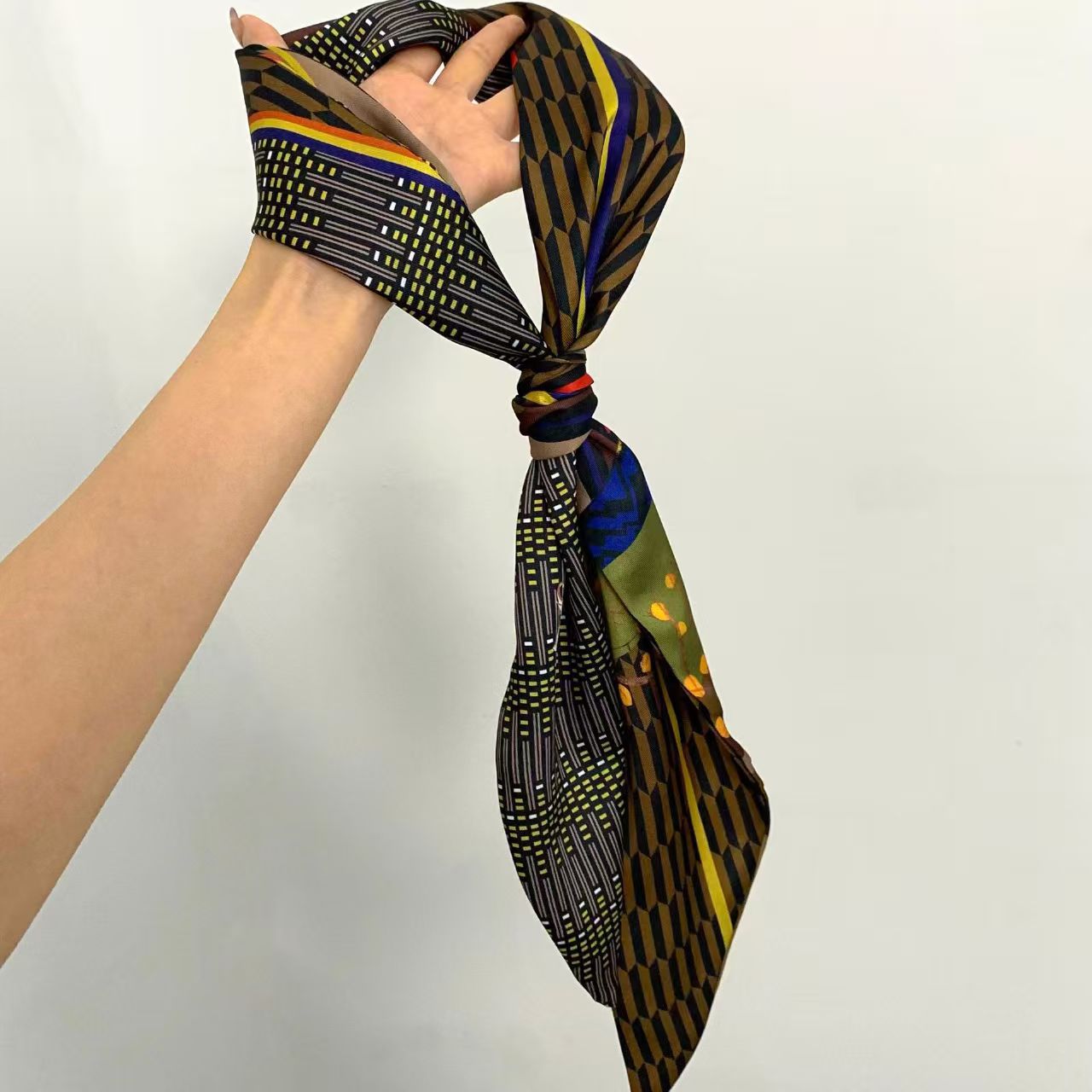Luxury Print Long Hair Ribbon  - Skinny Jeans Ripped review and price
