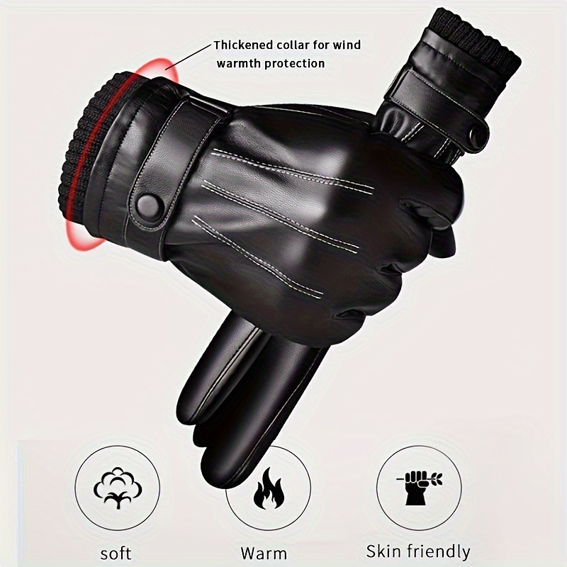 1Pair Winter Gloves Warm Drivi - Driving Gloves Leather review and price