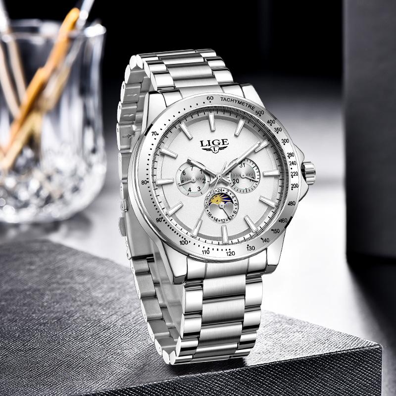 LIGE Top Brand Luxury Quartz M - Men'S Fashion Luxury Brands review and price
