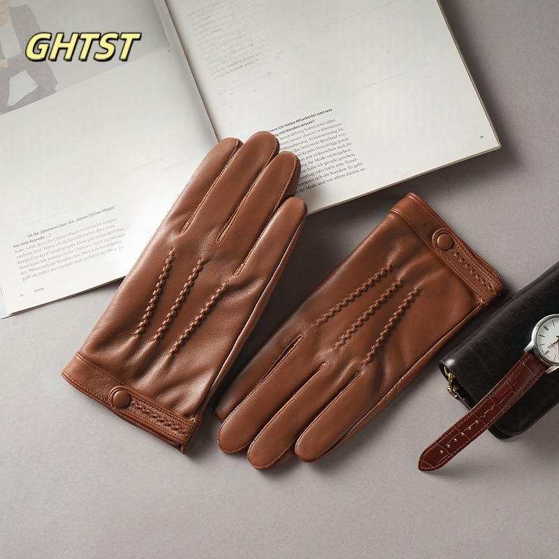 2025 New Men Winter Genuine Le - Driving Gloves Leather review and price
