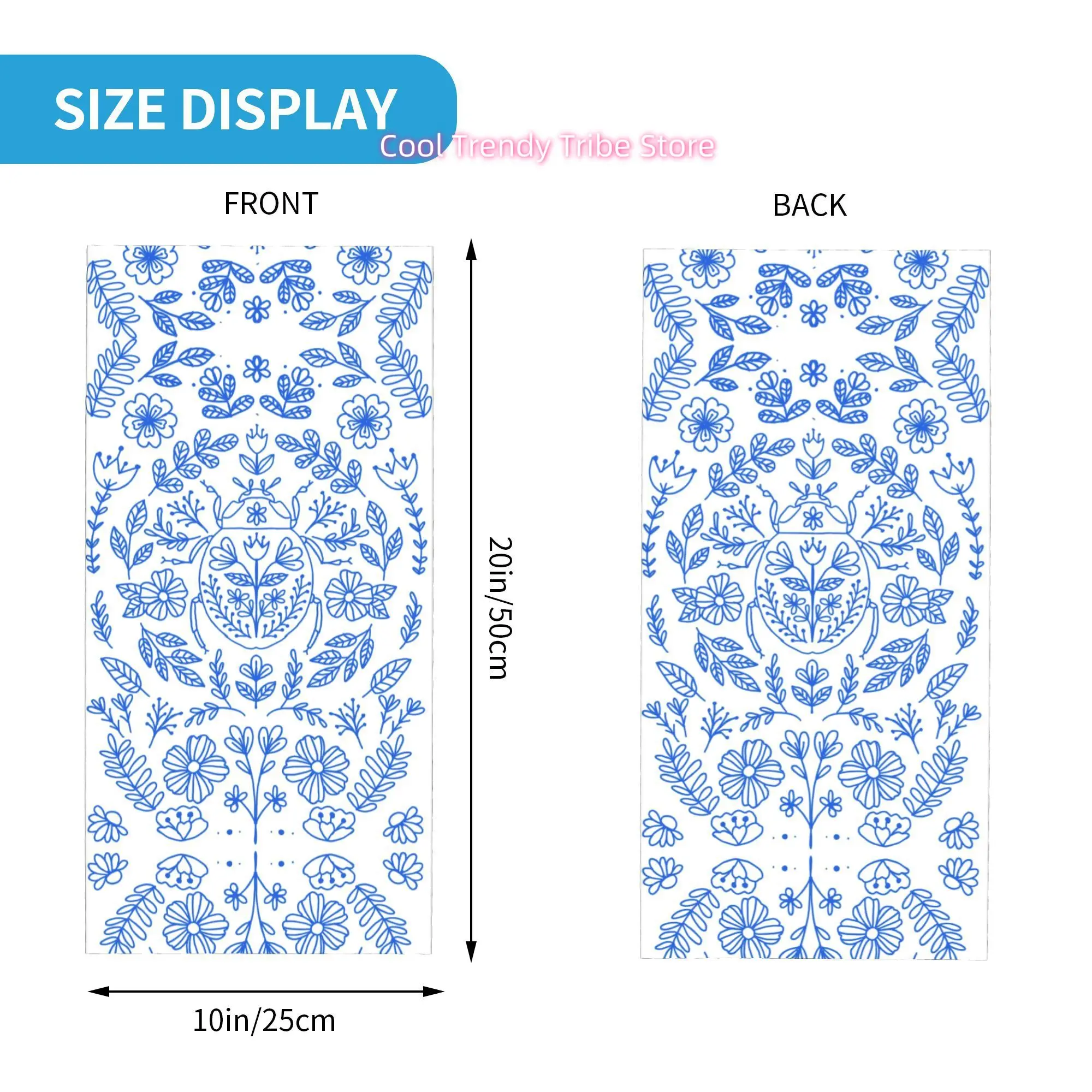 Blue Line Retro Scarab Flower  - Men Fashion Hair Style review and price