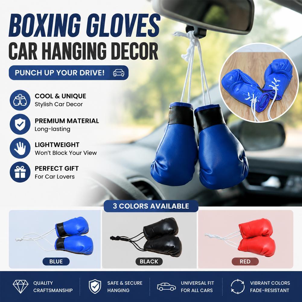Mini Boxing Gloves Car Rearvie - Driving Gloves Leather review and price
