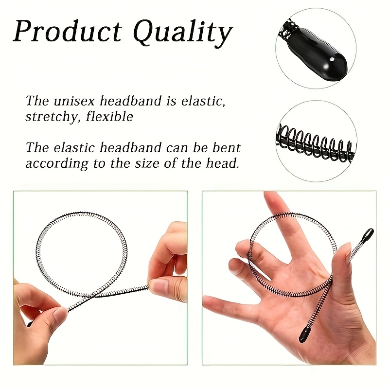 6PCS Fashion Black Metal Waved - Men Fashion Hair Style review and price