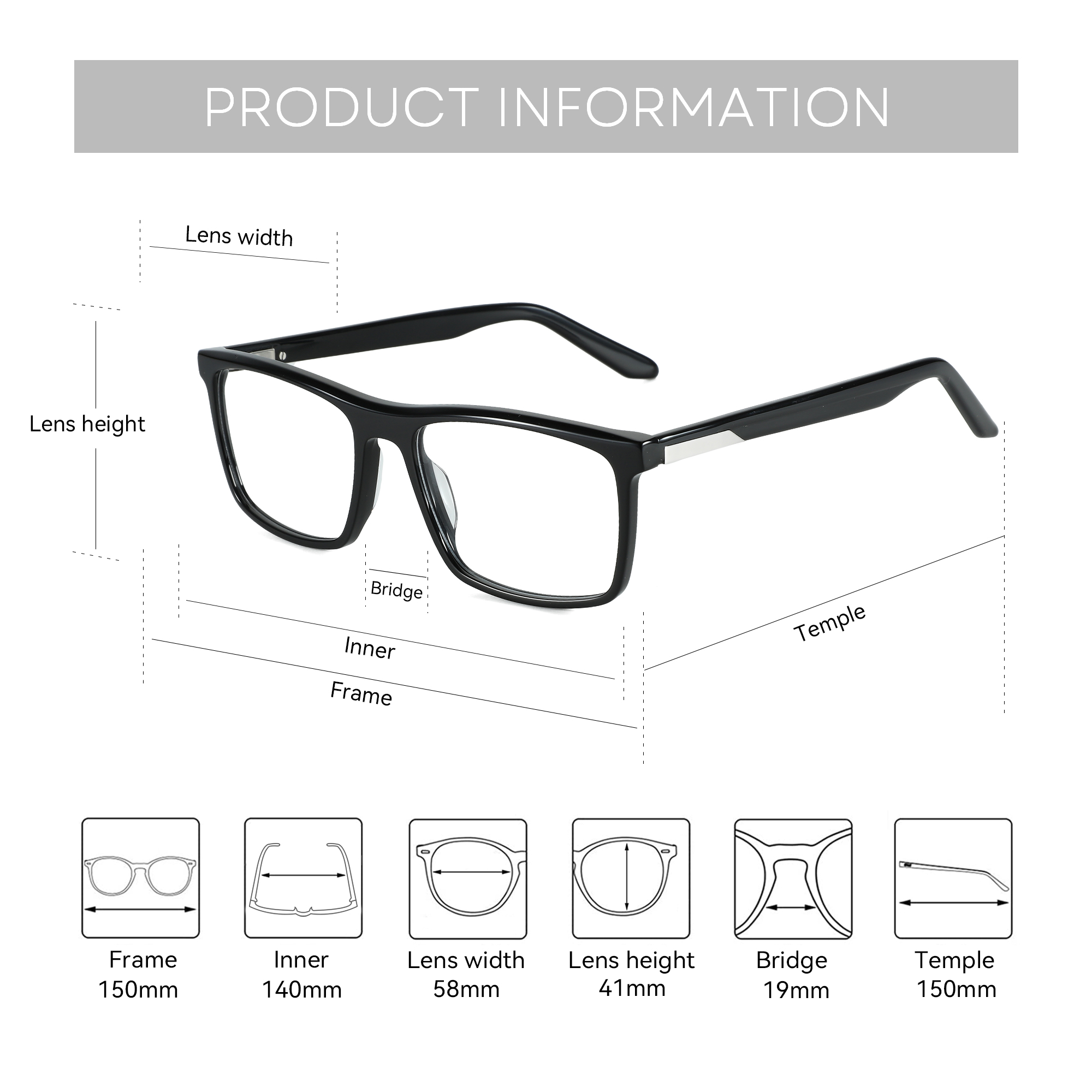ZENOTTIC Trend Acetate Optical - Men'S Fashion Non Prescription Glasses review and price