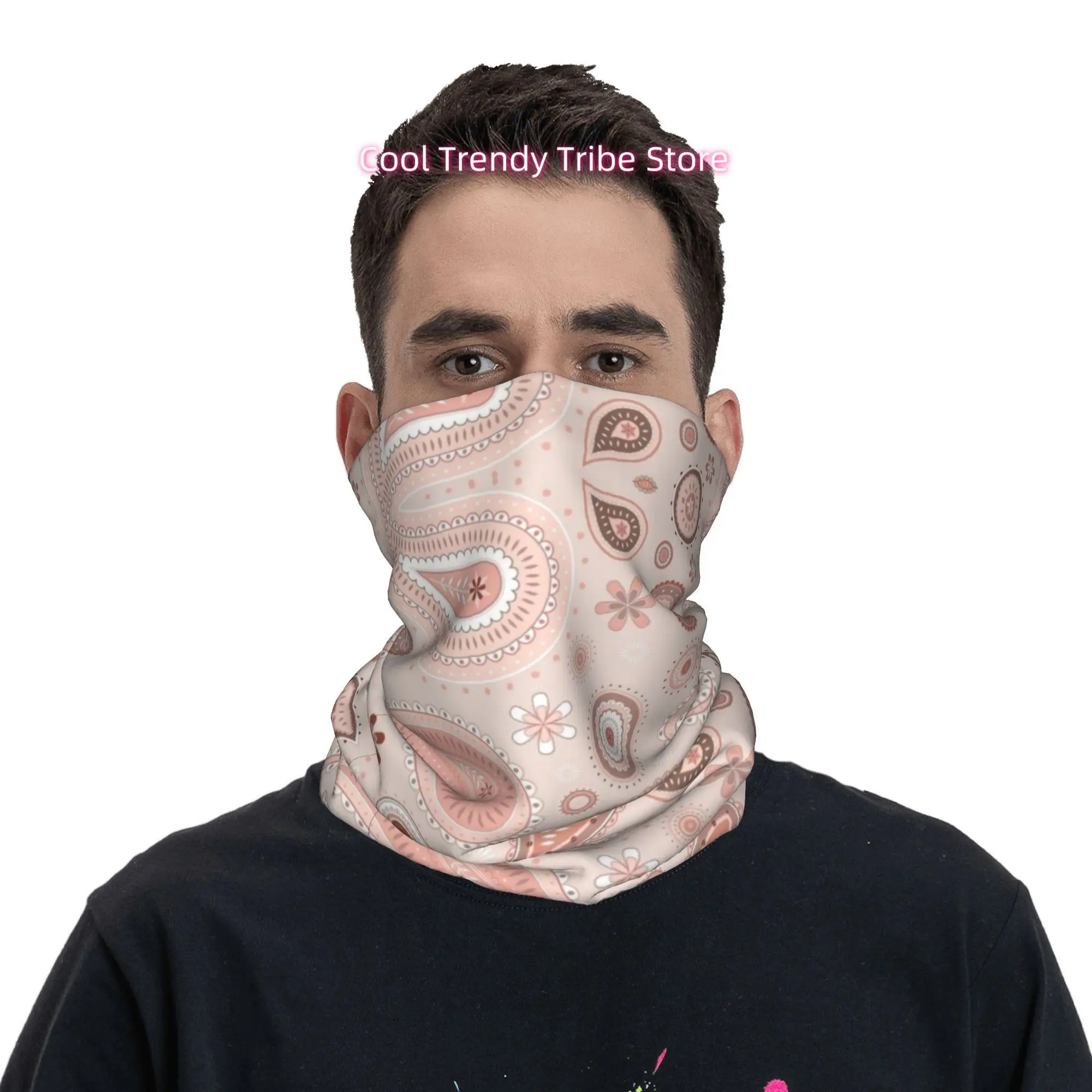 Beige Background Pink Paisley  - Men Fashion Hair Style review and price
