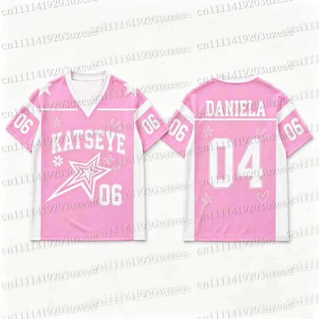 KATSEYE Pink Star Graphic T Sh - Men'S Fashion Aesthetics review and price