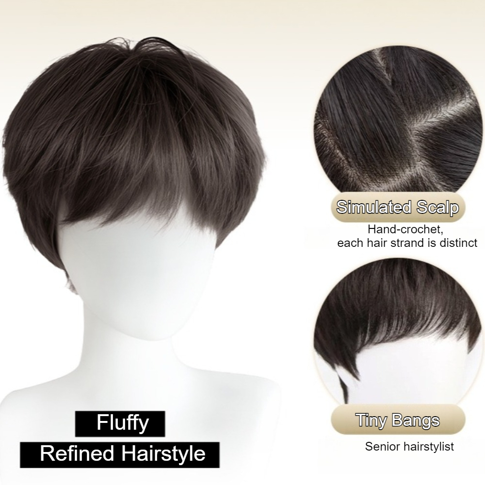 Fashion Synthetic Straight Hai - Men Fashion Hair Style review and price