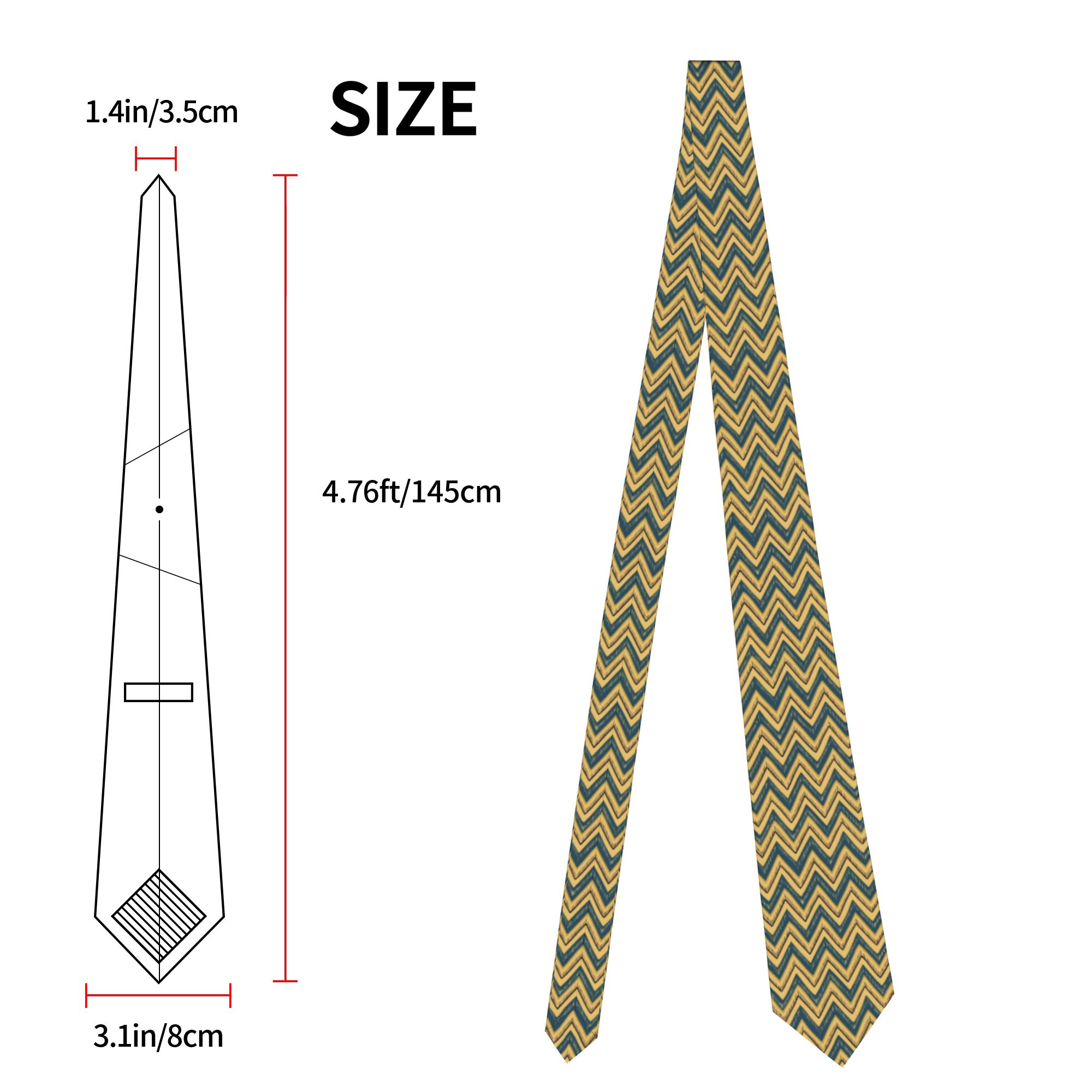 Hand Drawn Chevron Zig Zag Tie - Mens Fashion In The 1920S review and price