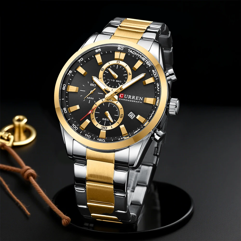 CURREN Casual Quartz Chrono Sp - Mens Fashion Bracelet review and price