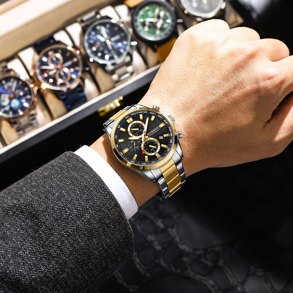 CURREN Casual Quartz Chrono Sp - Mens Fashion Bracelet review and price