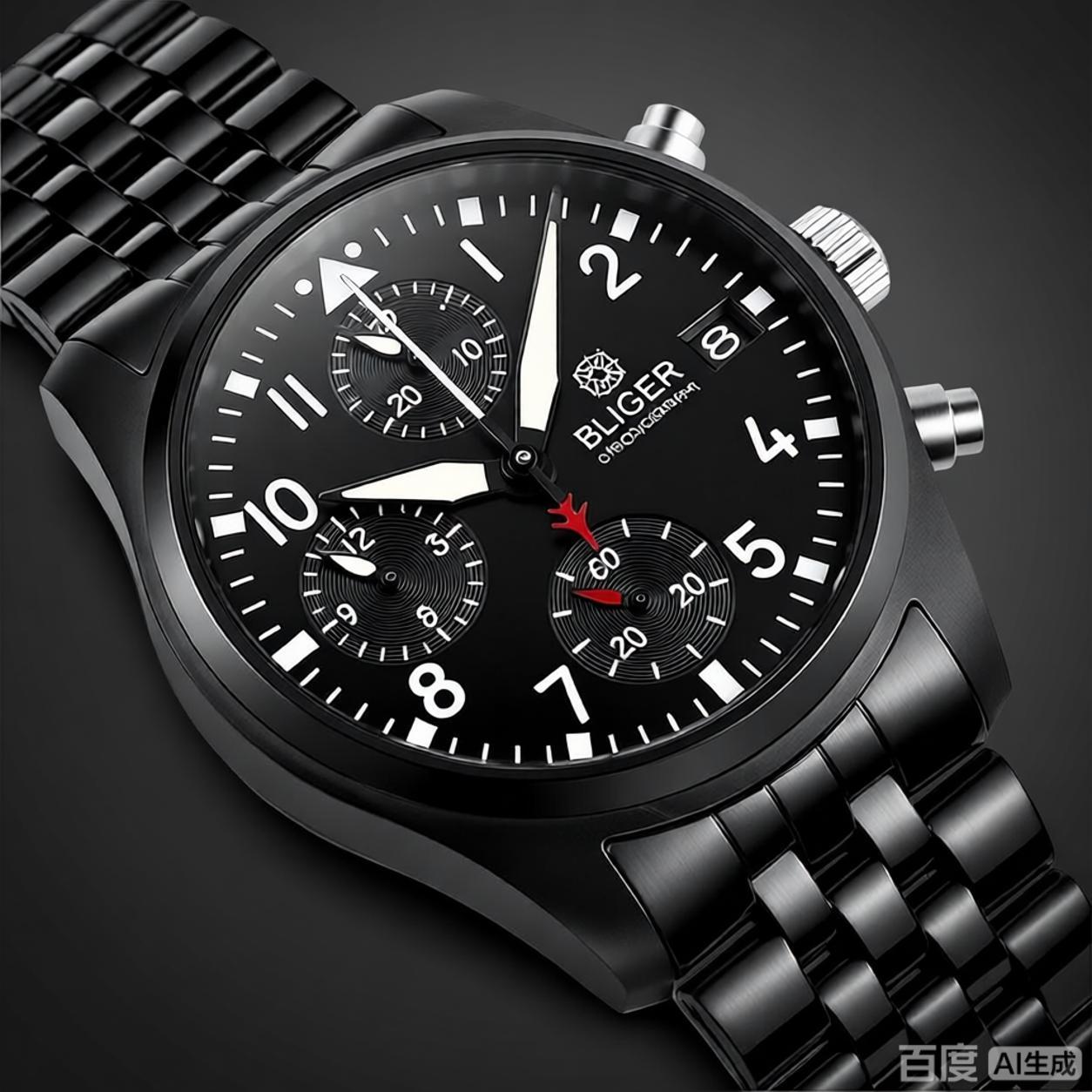 BLIGER Full Black Brushed 38mm - Mens Fashion Bracelet review and price