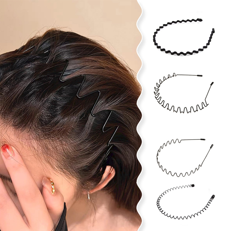 2-5Pcs Wavy Hairband Spring Ha - Men Fashion Hair Style review and price