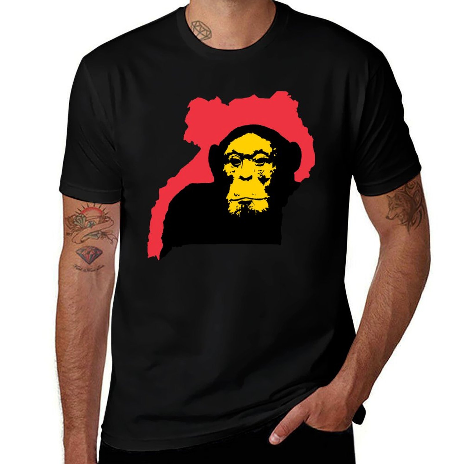 Uganda Chimpanzee T-Shirt Fash - Men Fashion Uganda review and price