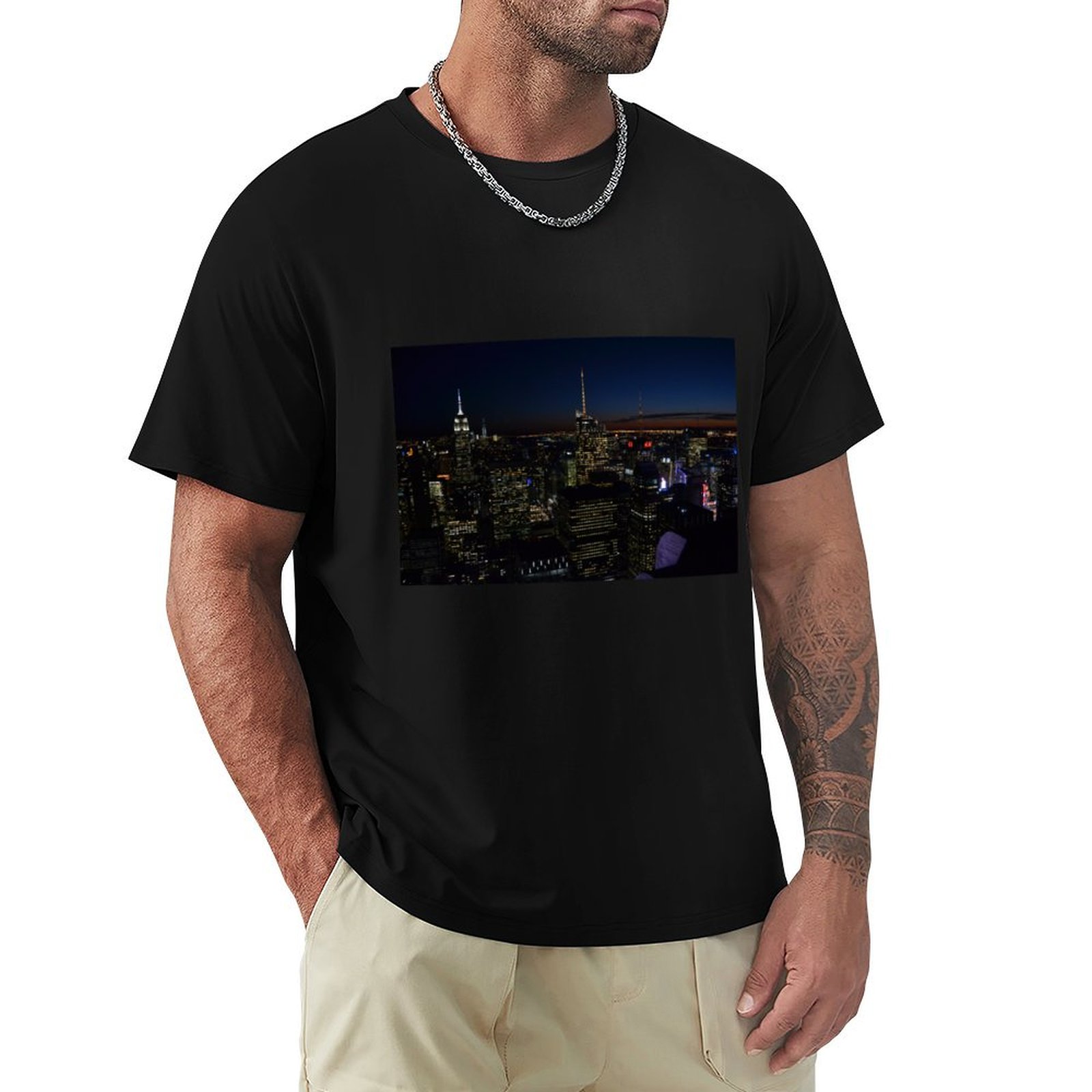 NYC by night T-Shirt Casual Fa - Men'S Fashion Nyc review and price