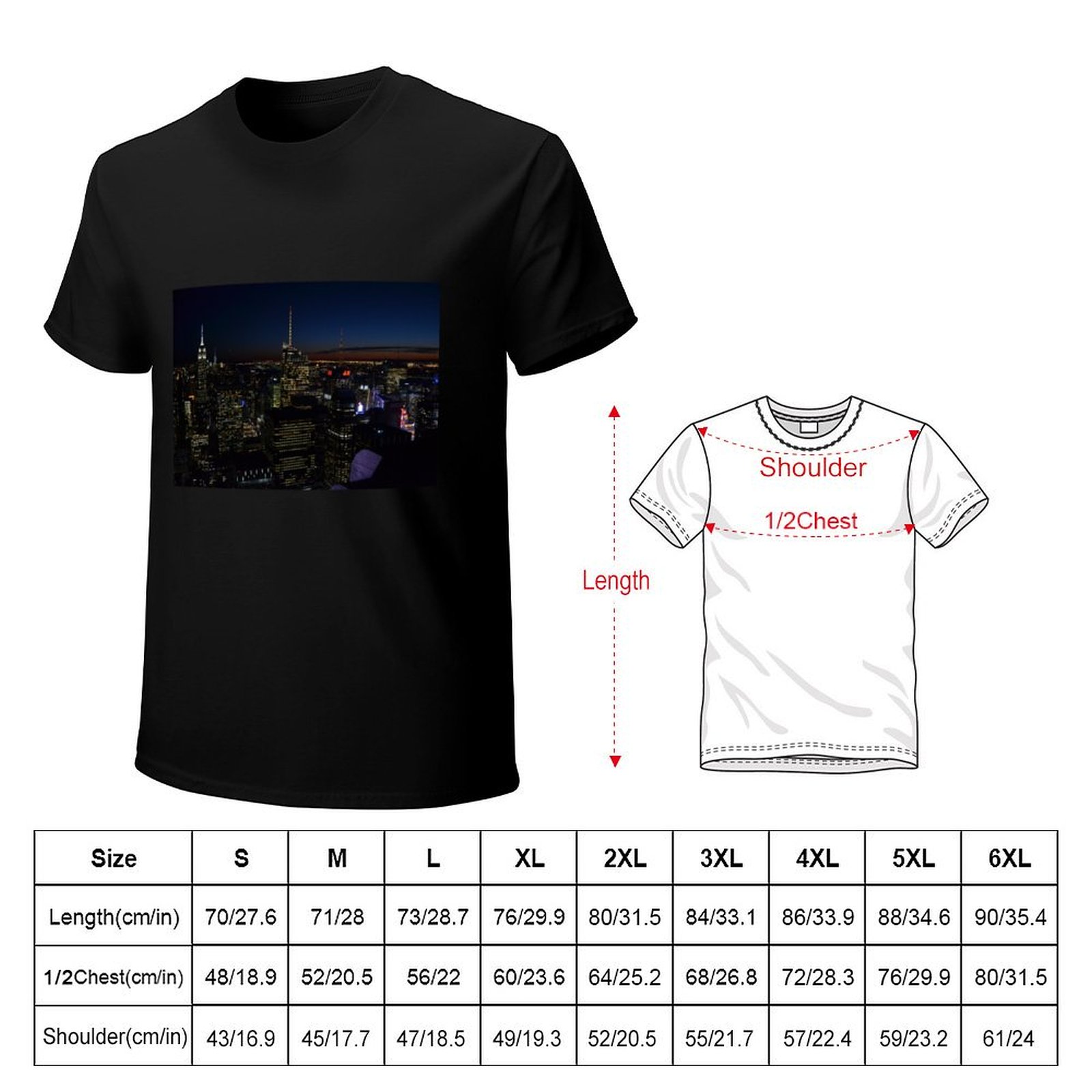 NYC by night T-Shirt Casual Fa - Men'S Fashion Nyc review and price