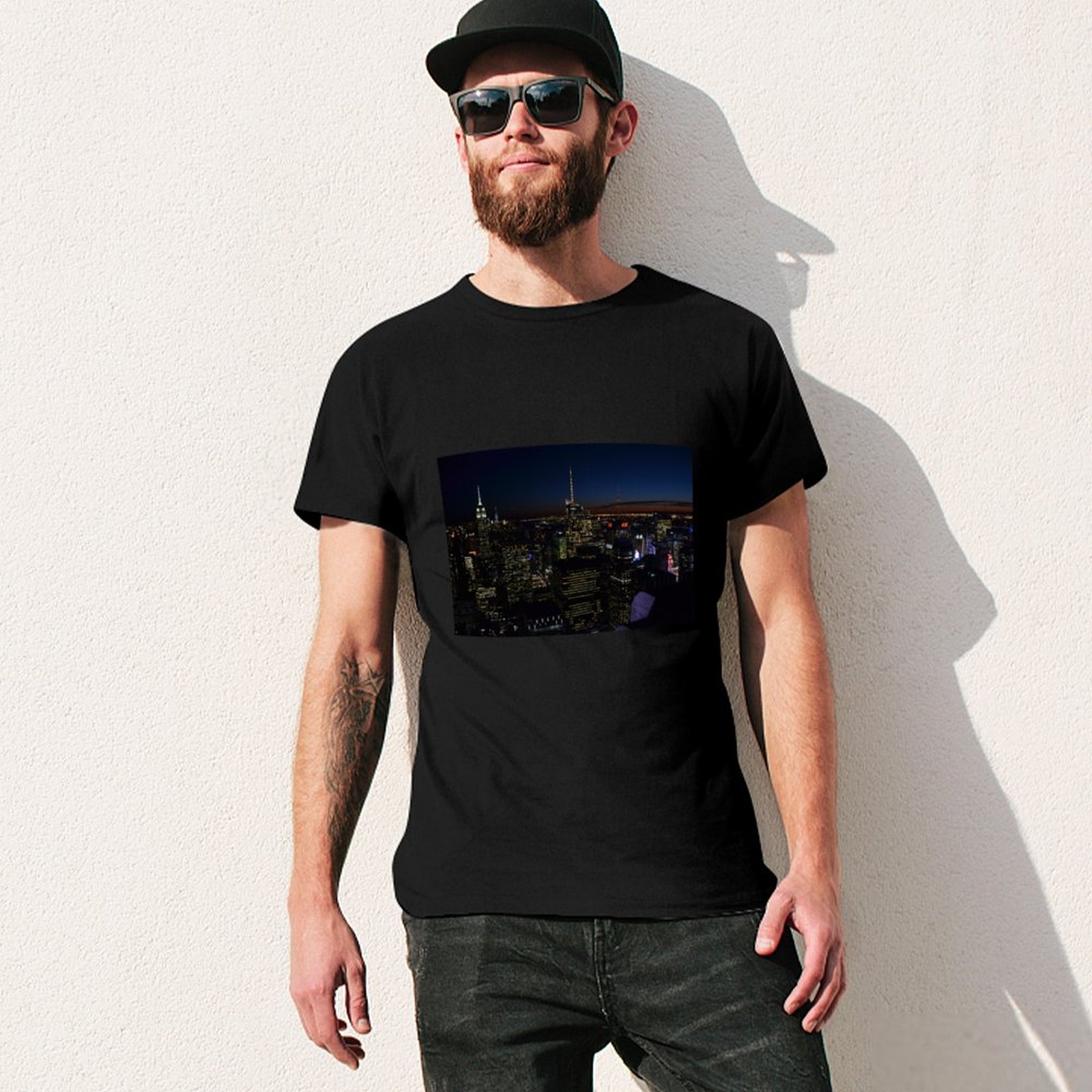 NYC by night T-Shirt Casual Fa - Men'S Fashion Nyc review and price