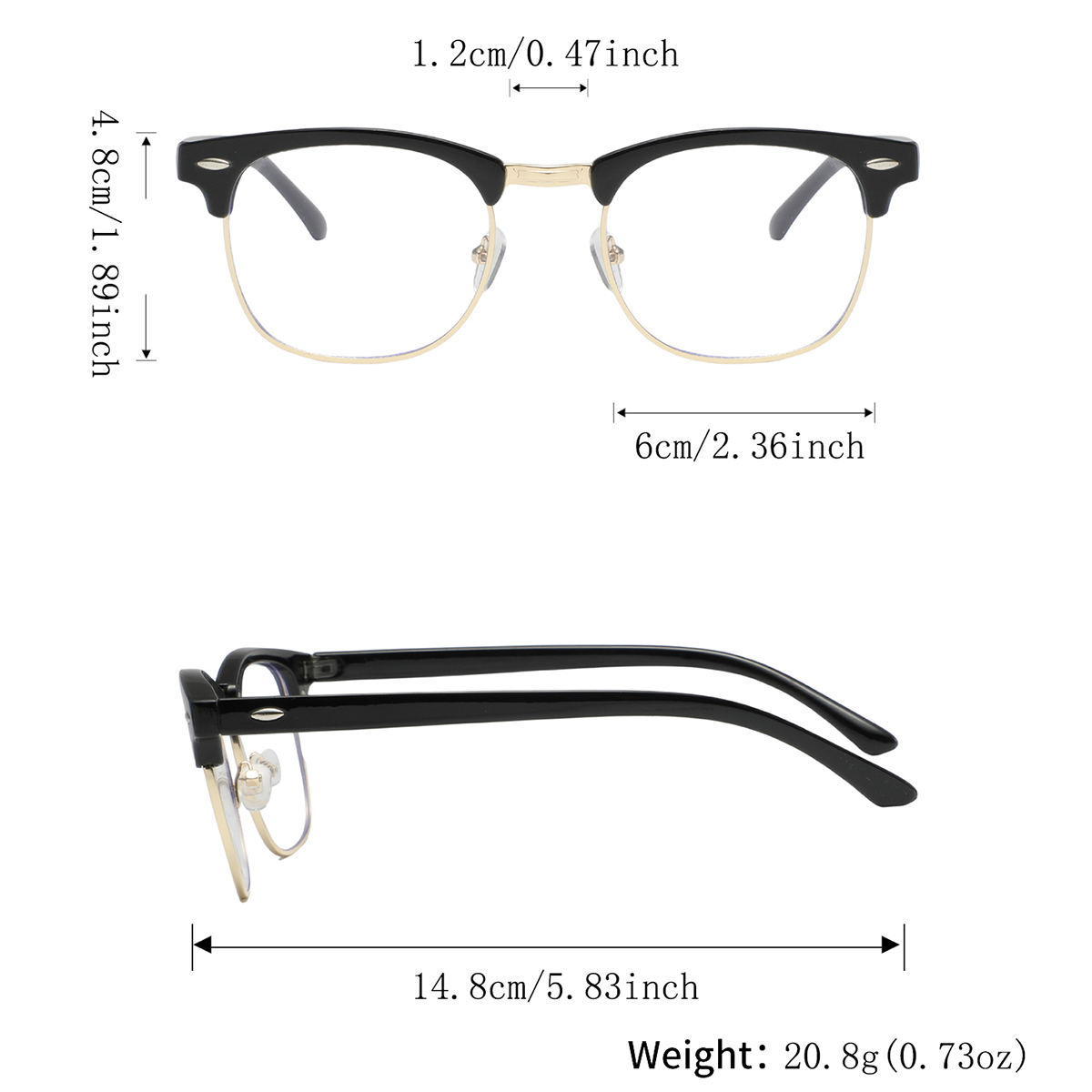 4 Pairs of Men's Metal Square  - Men'S Fashion Non Prescription Glasses review and price