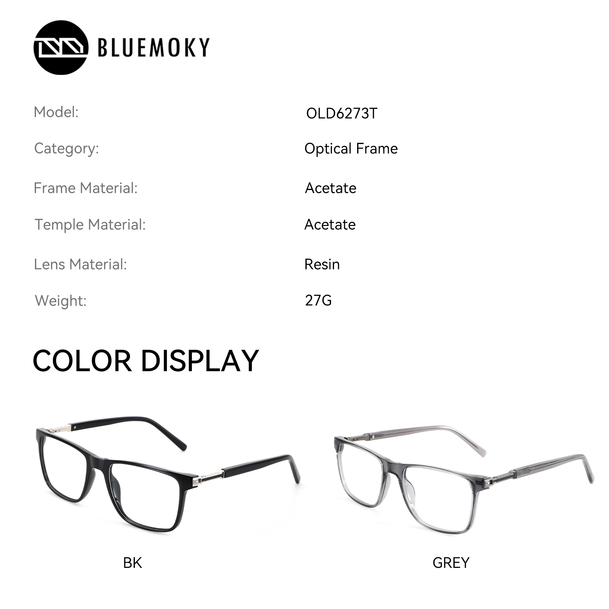 BLUEMOKY Fashion Acetate Mens  - Men'S Fashion Non Prescription Glasses review and price