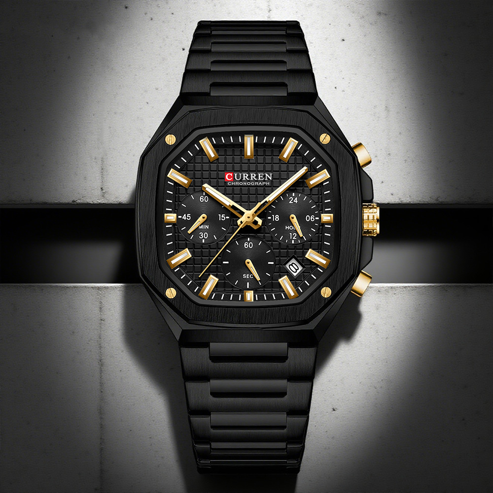CURREN Luxury Square Chrono Wa - Mens Fashion Bracelet review and price