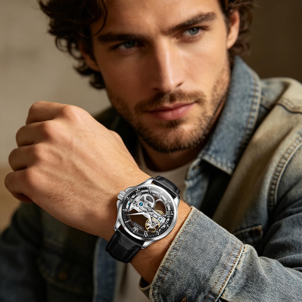 Automatic Skeleton Watch for M - Mens Fashion Style Images review and price