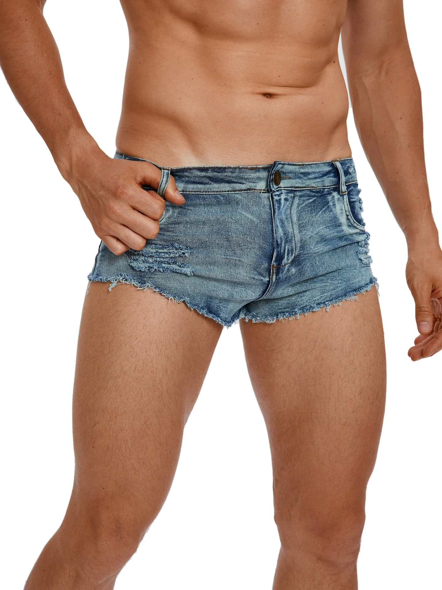 Men's Low Waist Jeans Shorts F - Skinny Jeans Ripped review and price